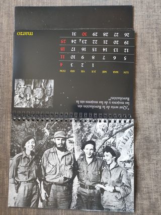 Calendario Mesa Fidel Castro 2018