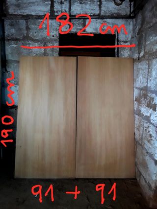 Lote 2 puertas de armario