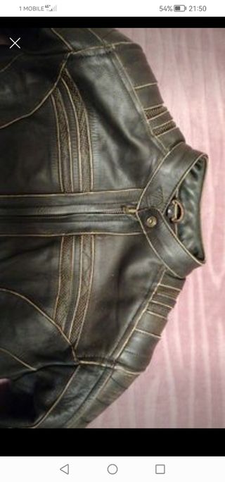 Giacca da moto in pelle tg. S