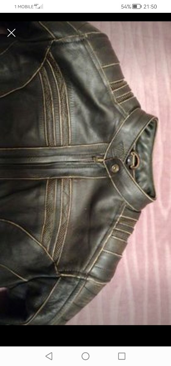 Giacca da moto in pelle tg. S