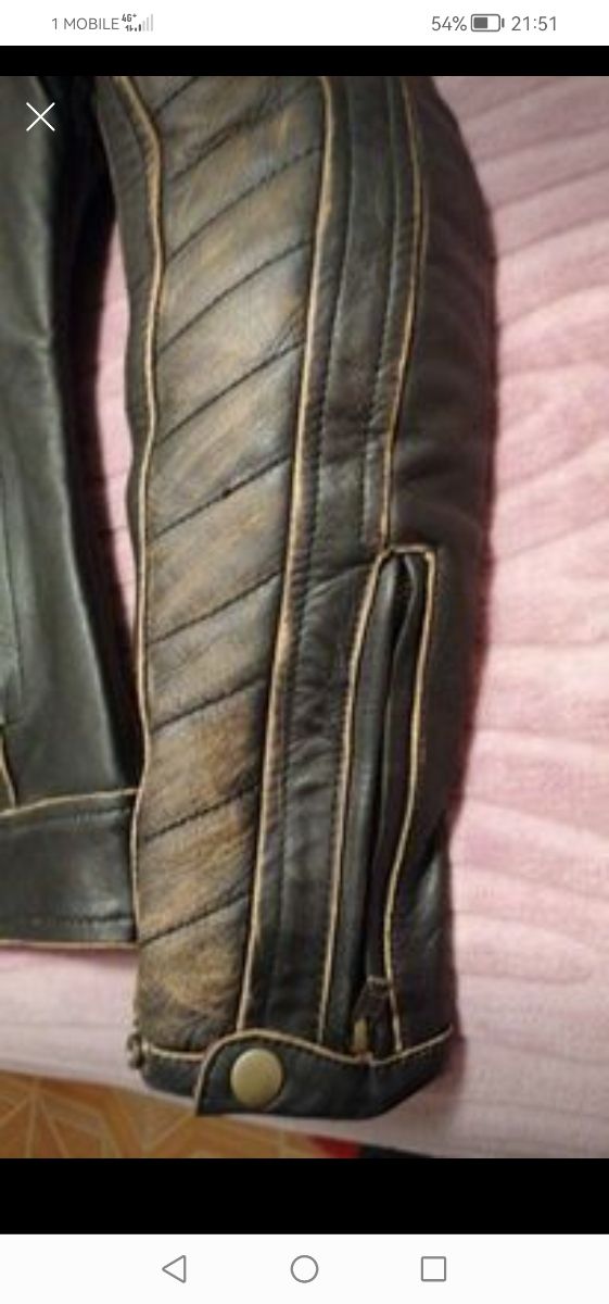 Giacca da moto in pelle tg. S