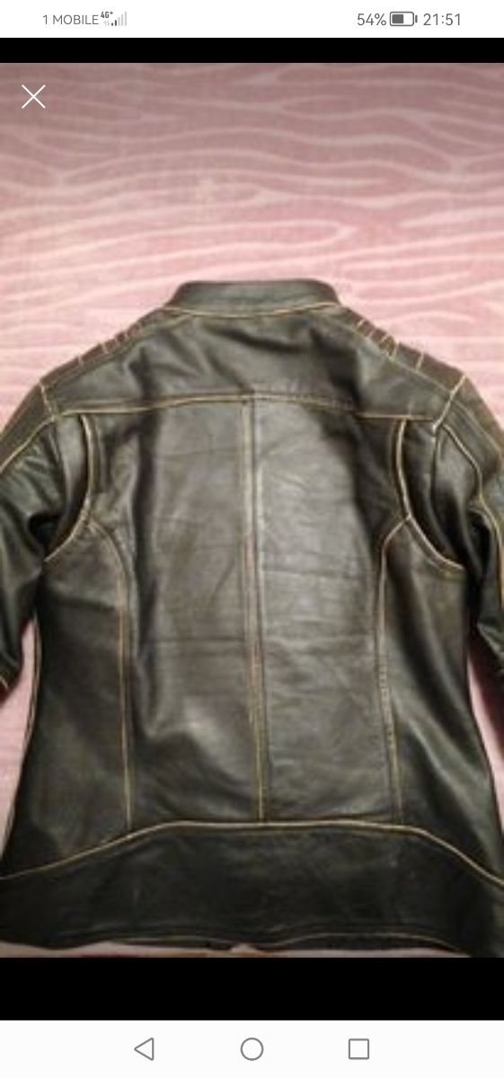 Giacca da moto in pelle tg. S