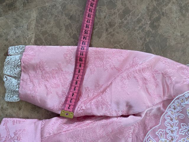 Traje fallera rosa niña 8-10 años y zapatos