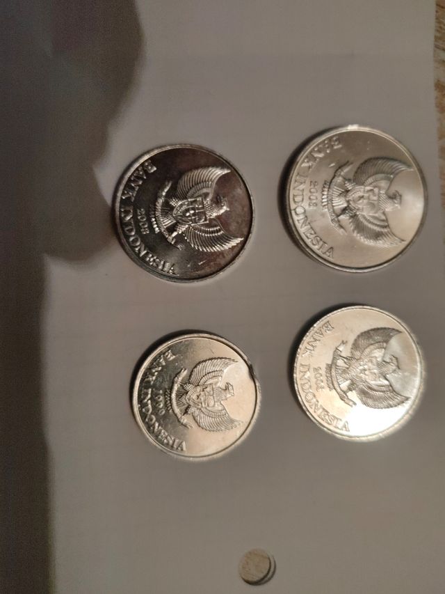 Lote de 4 monedas Indonesia