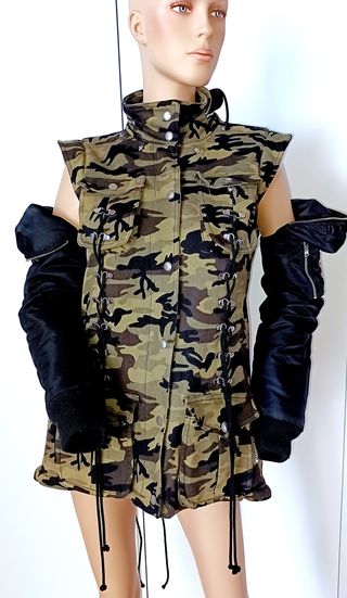 Parka – chaleco Highly Preppy, XS (es como una S)