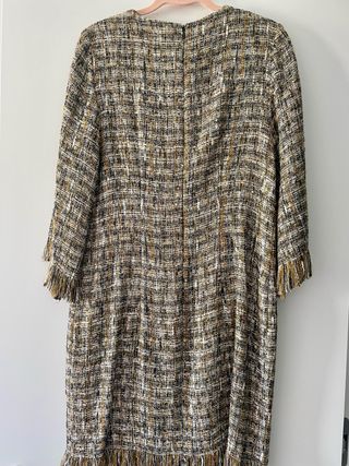 venta vestido con flecos firma Alba Conde