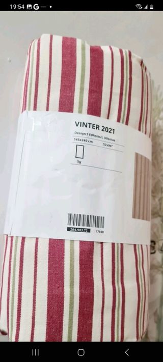 MANTEL  RAYAS 240x145 ALGODÓN