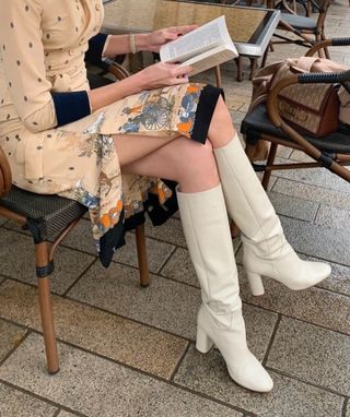 Botas altas de piel