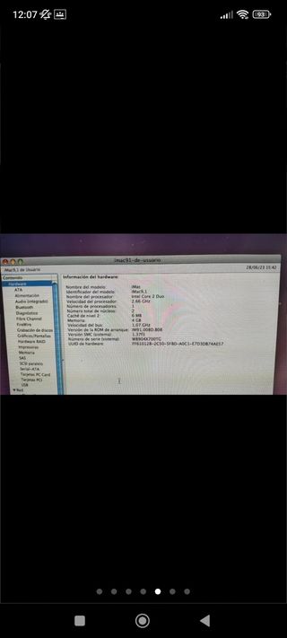 Ordenador iMac 1.9