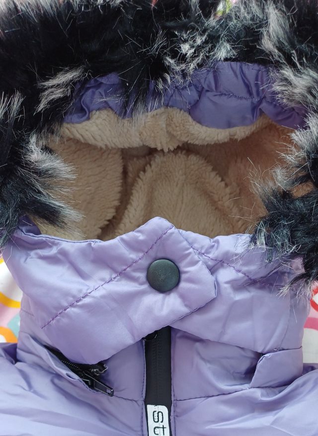 Abrigo niña morado