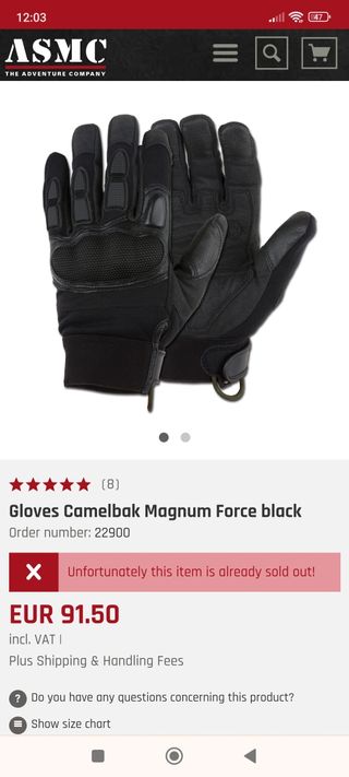 Guantes de combate Ejercito 