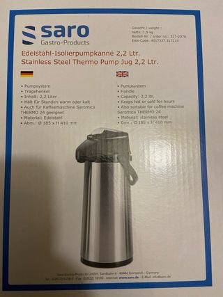 Termo de 2,2 litros con dispensador 