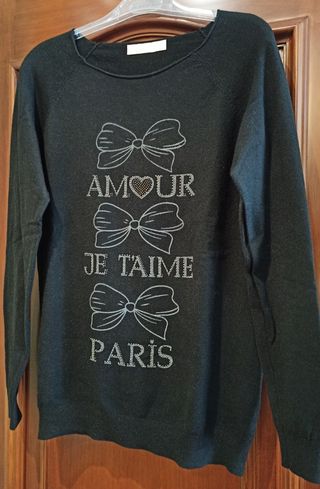 Jersey Anny negro y brillantes