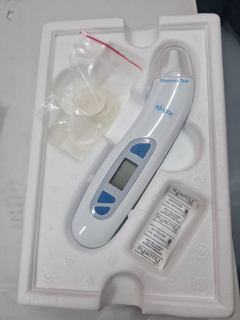 Tympanic thermometer flat outline icon, thermometer gun 5232371 Vector Art  at Vecteezy, image size:800x1067