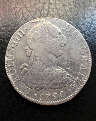 8 Reales 1790 Carlos III plata
