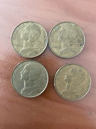 Monedas frrancesas 20 Céntimos 