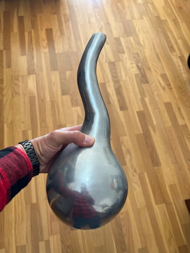 jarron decorativo aluminio