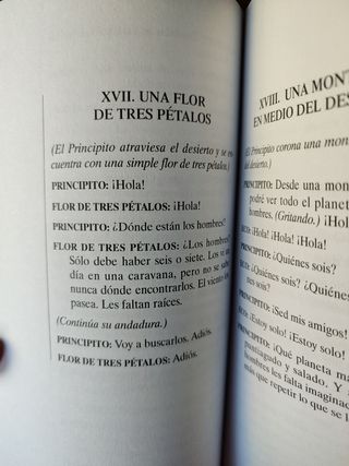 El Principito, adaptación teatro escolar.
