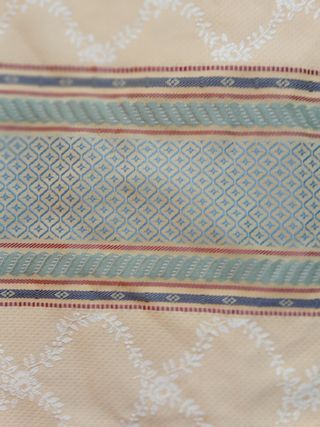 Cortinas opacas de seda adamascadas vintage