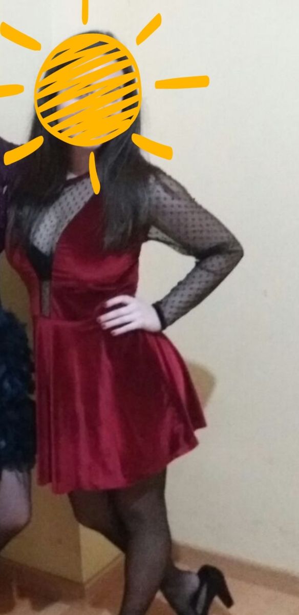 Vestido de terciopelo noche vieja