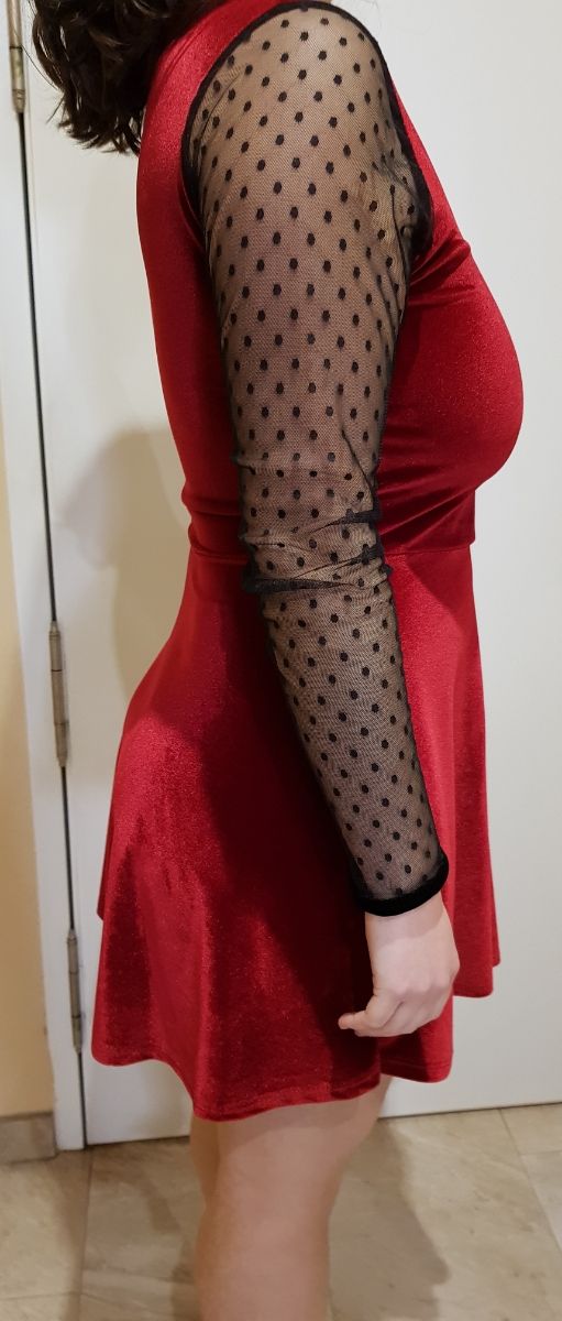 Vestido de terciopelo noche vieja