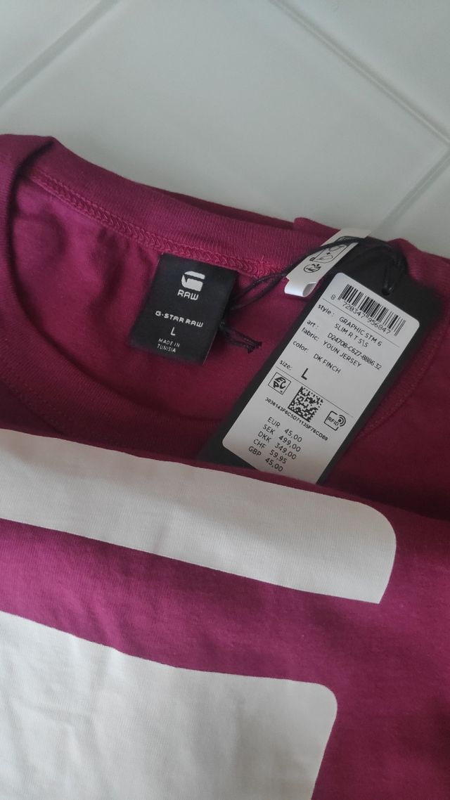 camiseta G STAR nueva, talla L