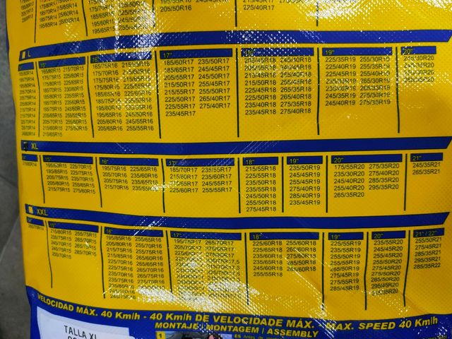 Cadenas nieve textiles