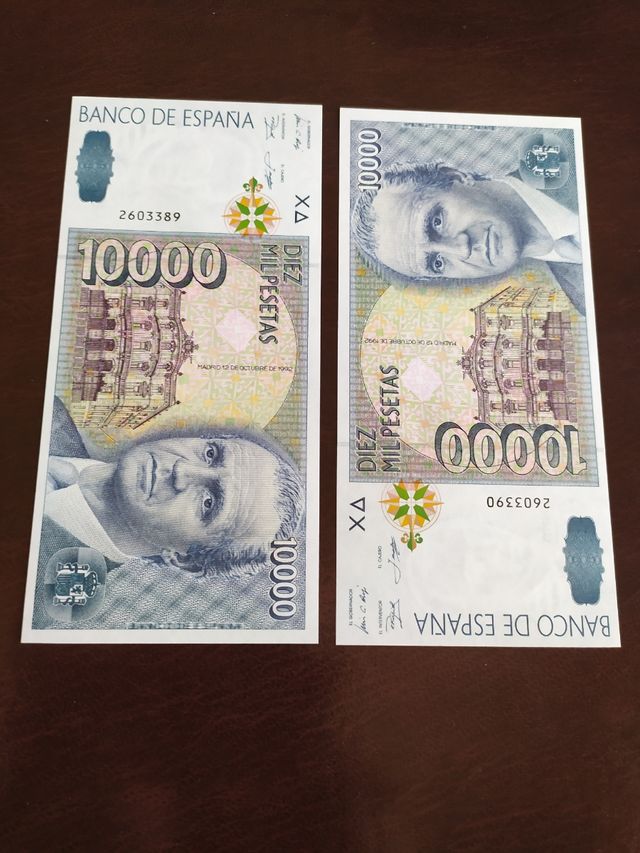 Billetes de 10000.  1992.SIN CIRCULAR.