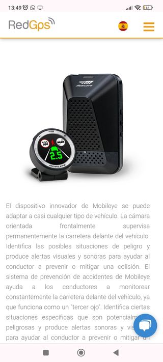 Mobileye original detector de colisión 2022