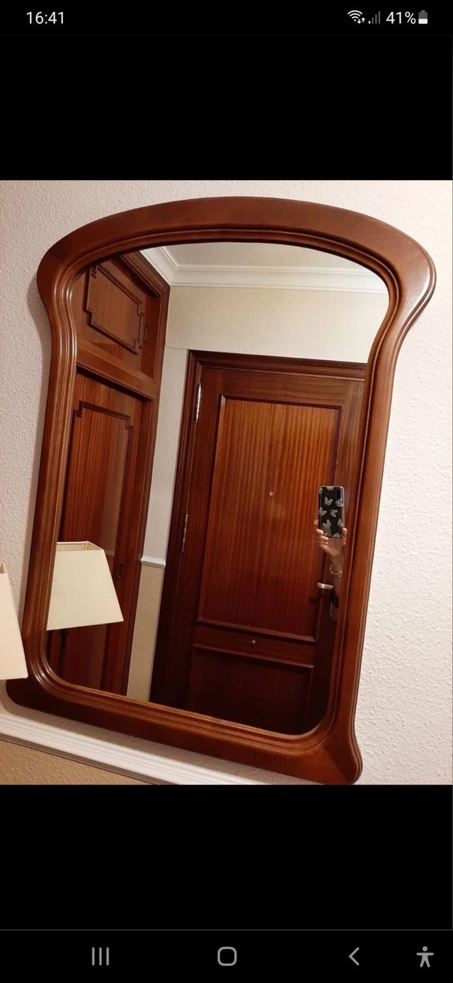 Espejo de madera