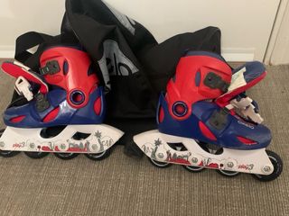 Patines Oxelo + bolsa Oxelo+ protecciones Oxelo