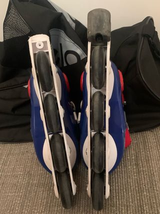 Patines Oxelo + bolsa Oxelo+ protecciones Oxelo