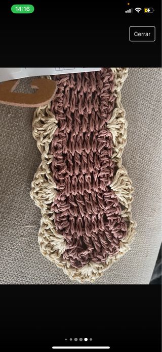 Cinturon Rafia nuevo Mango