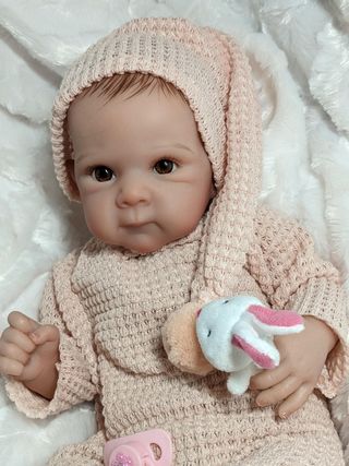 Reborn pelito hecho a pincel en tres d con Génesis