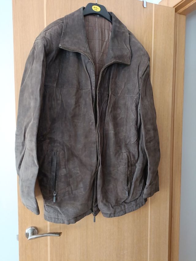 Abrigo de poli piel de hombre