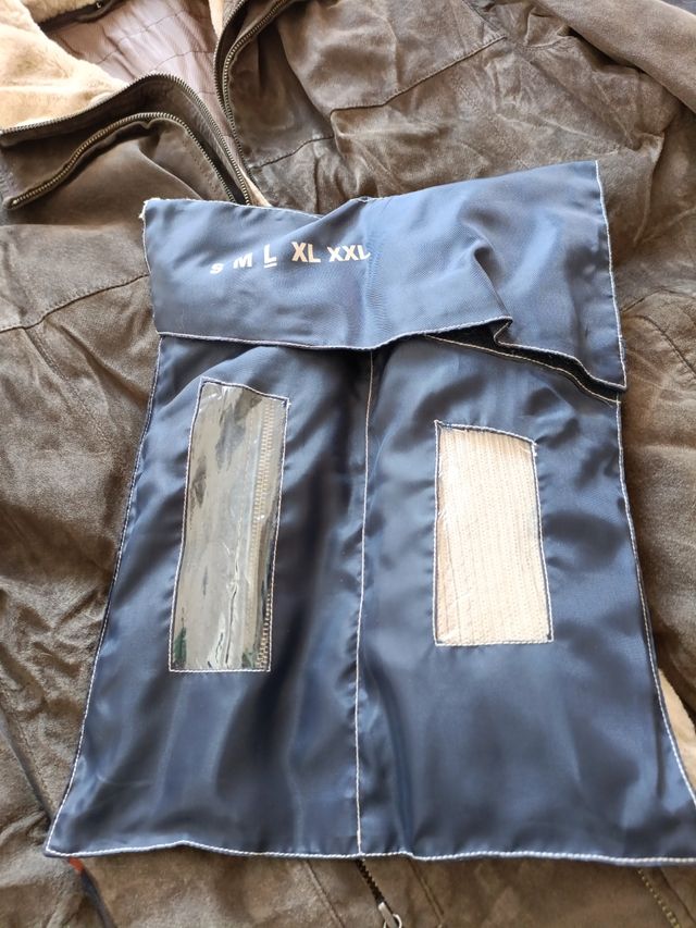 Abrigo de poli piel de hombre