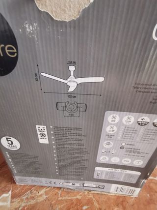 Ventilador remoto control luz de techo