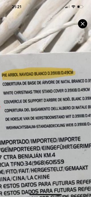 base de arbol de navidad