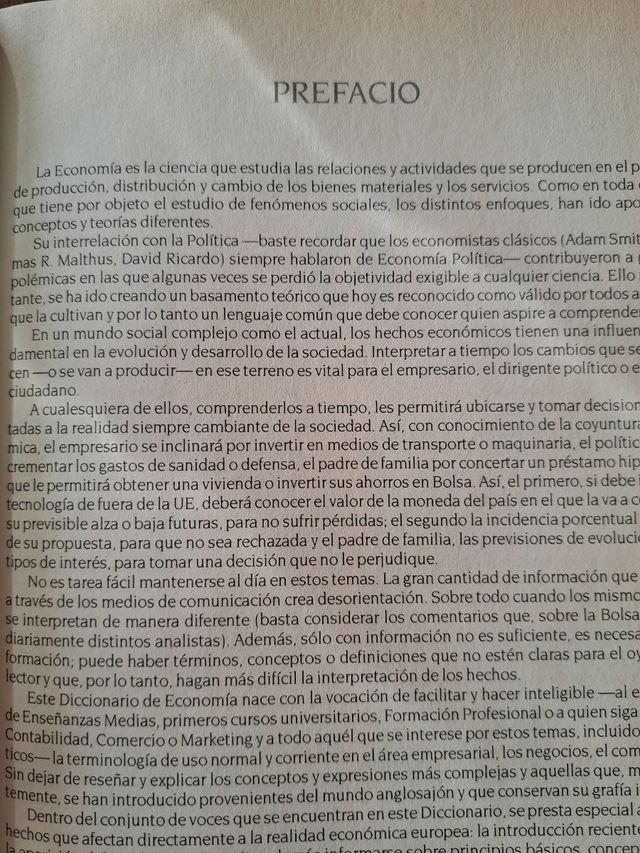 Diccionario de economía y finanzas