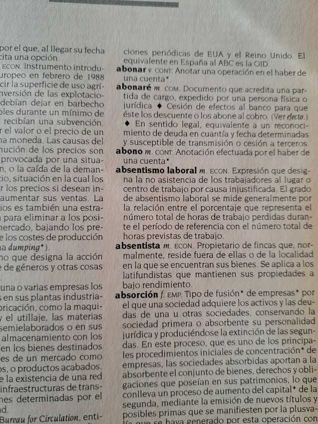 Diccionario de economía y finanzas