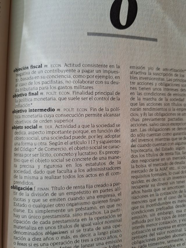 Diccionario de economía y finanzas