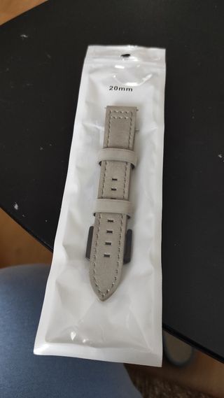 Correa reloj de cuero gris