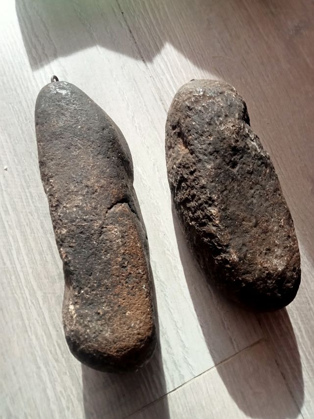 Pesas rústica de piedra reloj Morez