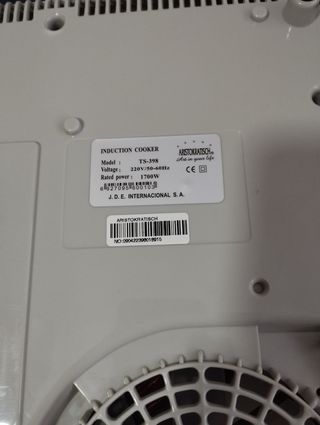 Placa inducción portatil