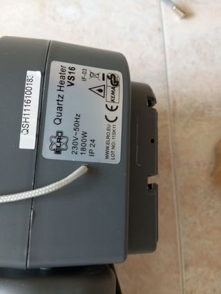 Radiador eléctrico de pared ELRO 1800W