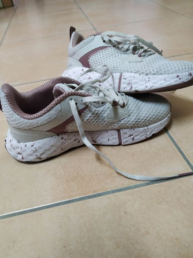 Sapatilhas rosa/branco 36 domyos