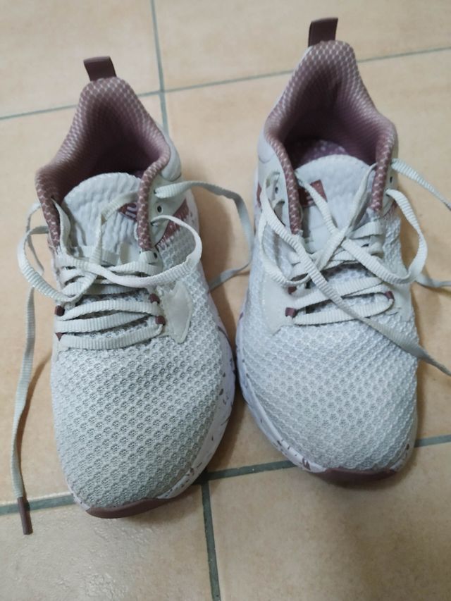 Sapatilhas rosa/branco 36 domyos