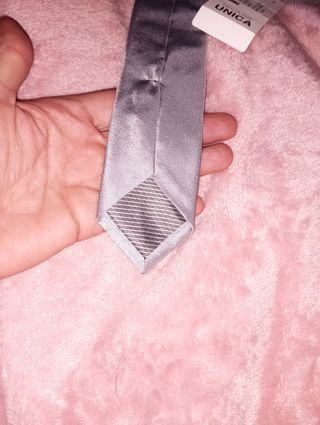 Cravatta Conbipel grigia in seta