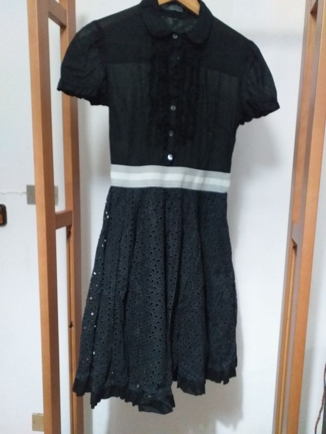 Alexander mcqueen vestido negro 