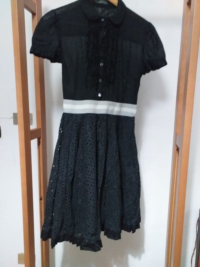 Alexander mcqueen vestido negro 